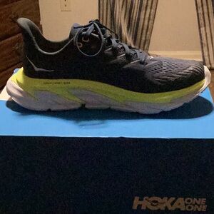 Hoka One One Women's Athletic Shoes - Black and Yellow